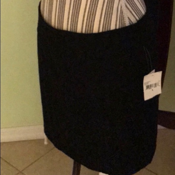 MAC & JAC Black lined Lacey mini Skirt size Lg NWT - Picture 3 of 12